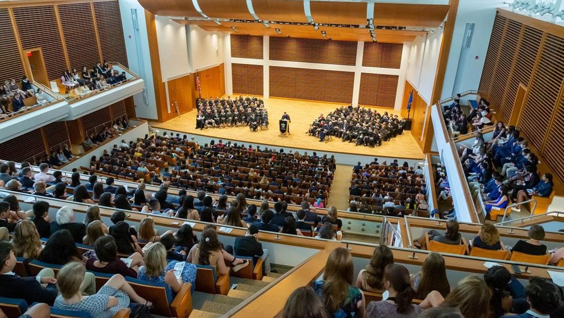 Auditorium at a boarding school abroad