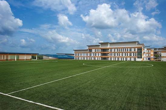 FIFA-standard all-weather astroturf pitch